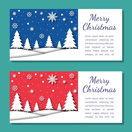 Christmas background card templates. Vector design element. Set of brochure, poster templates. Vector illustrationのイラスト素材