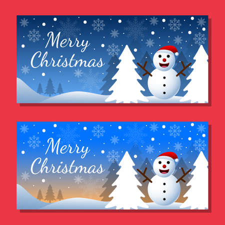 Christmas background card templates. Vector design element. Set of brochure, poster templates. Vector illustrationのイラスト素材