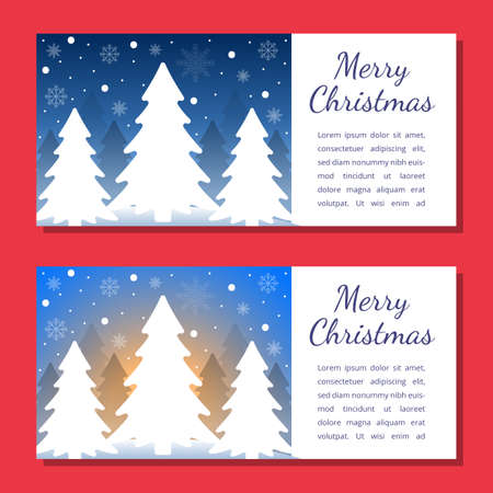 Christmas background card templates. Vector design element. Set of brochure, poster templates. Vector illustrationのイラスト素材