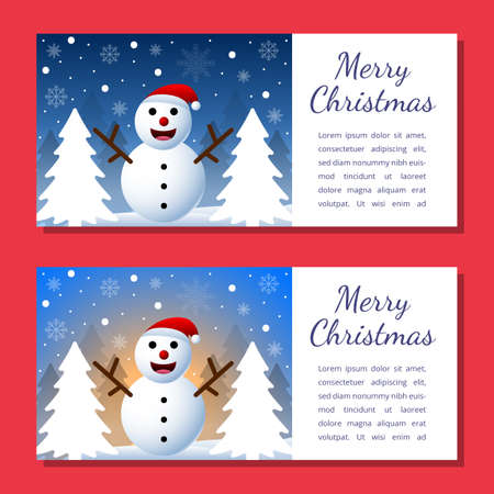 Christmas background card templates. Vector design element. Set of brochure, poster templates. Vector illustrationのイラスト素材