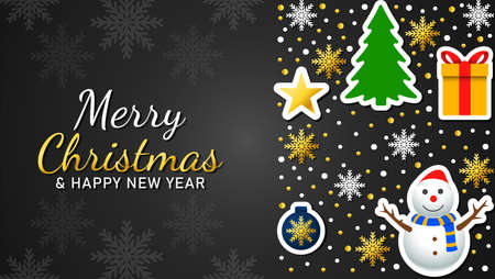 Christmas background card templates. Vector design element. Set of brochure, poster templates. Vector illustrationのイラスト素材