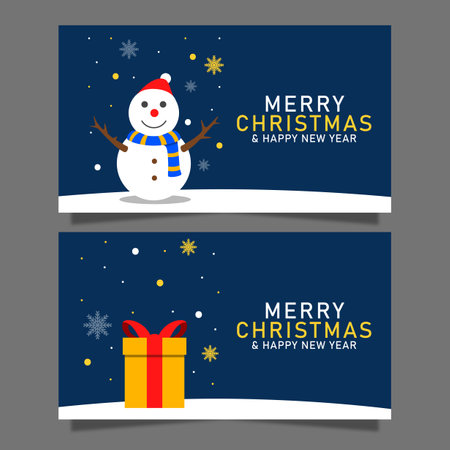 Christmas background card templates. Vector design element. Set of brochure, poster templates. Vector illustrationのイラスト素材