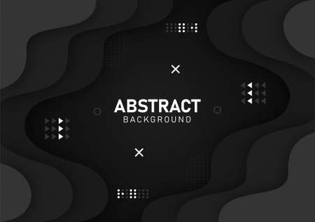 Colorful liquid and geometric background with fluid gradient shapesのイラスト素材