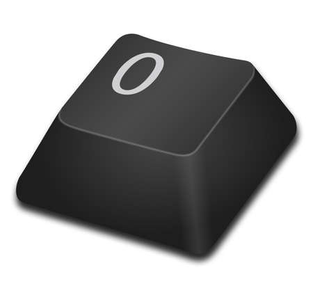 Computer Key- Zeroの写真素材
