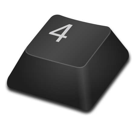 Computer Key - Fourの写真素材