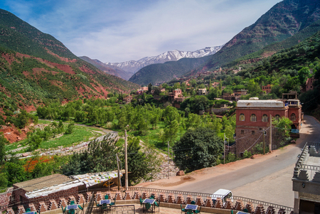Ourika Valley is just 30km away from Marrakesh, beautiful unspoiled nature under the mountain of Atlas.の写真素材
