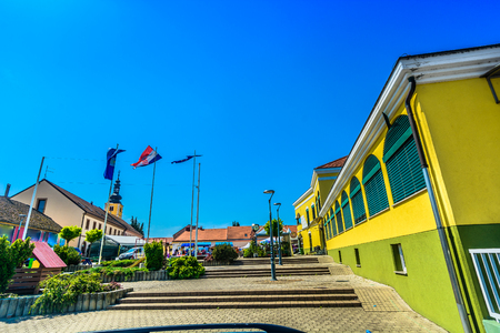 Scenic view at famous square in Ludbreg shrine, Croatia Europe.の写真素材