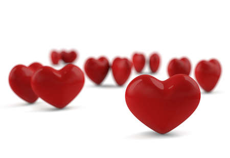 Concept of loneliness,one heart separated from the restの写真素材