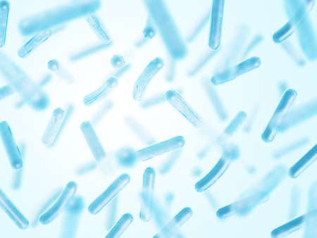 Probiotics Lactobacillus acidophilusの写真素材