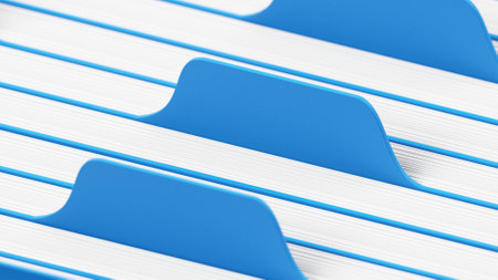 Folders. File cabinet. Files. 3d illustration.の写真素材