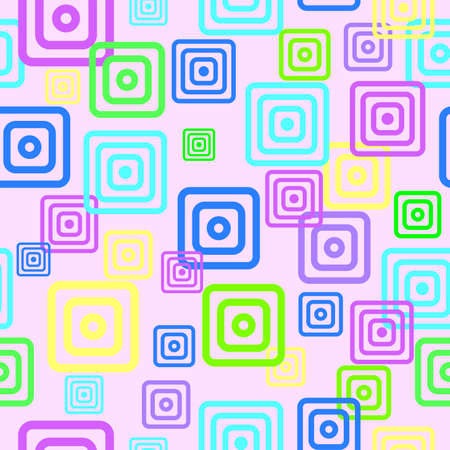 Seamless pattern with rounded squares  のイラスト素材