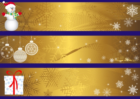 Set of christmas banners. vector.のイラスト素材
