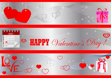 Set of Valentineのイラスト素材