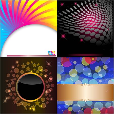 Set abstract backgrounds for your website  のイラスト素材