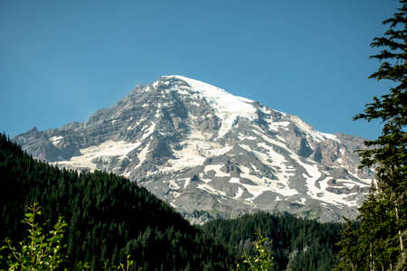 Mt. Ranier Rising Upの写真素材