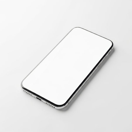Smartphone isolated on white backgroundの素材