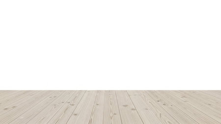 Wooden floor texture isolated on white backgroundの素材