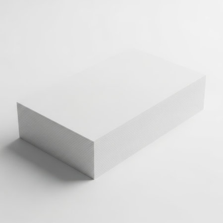 White rectangular object isolated on white backgroundの素材