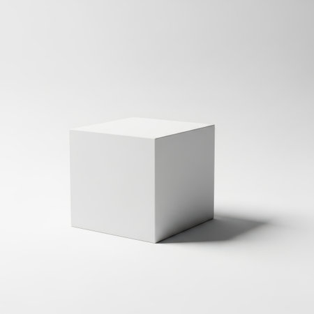 Cube isolated on white backgroundの素材