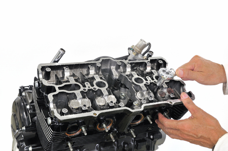 Maintenance of motorcycle engine
