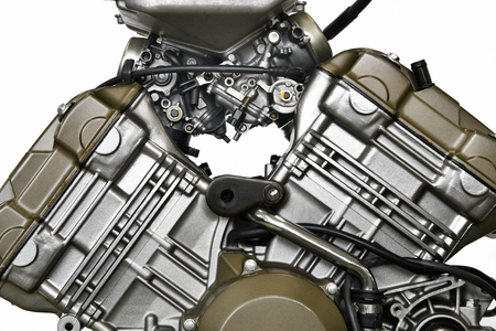 Maintenance of the motorcycle engineの写真素材