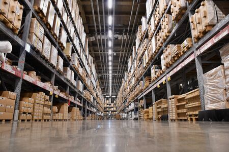 Large logistics warehouseのeditorial素材