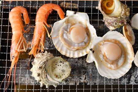 BBQ seafoodの写真素材