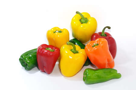 Paprika on white background