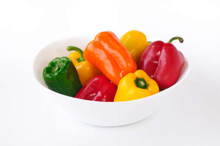 Paprika on white backgroundの写真素材