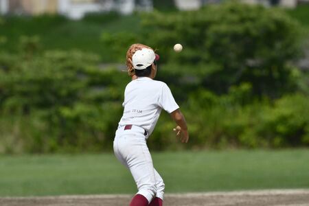 Youth baseball practiceの写真素材
