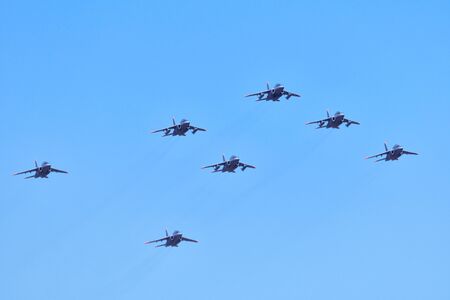 Formation of the t-4 trainer aircraft