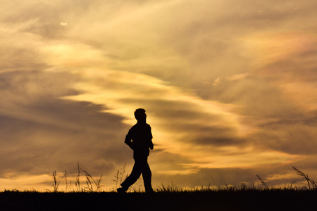 Man joggingの写真素材