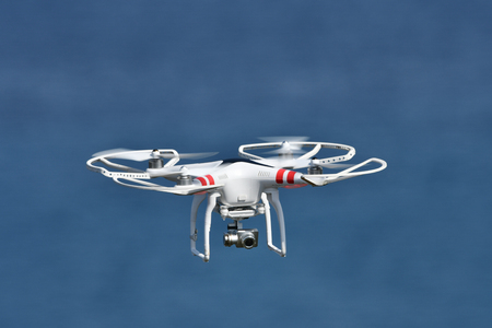Drone over the seaの写真素材