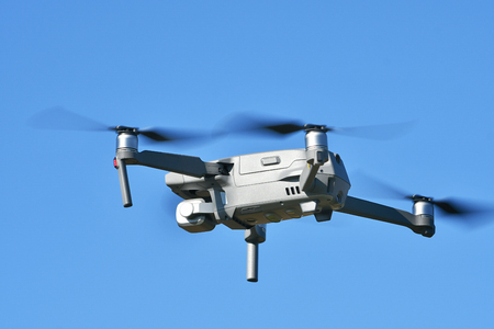 Small drones in flightの写真素材