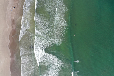 Aerial view of the coastの写真素材