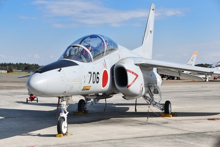 The jasdf t-4 trainer aircraftのeditorial素材