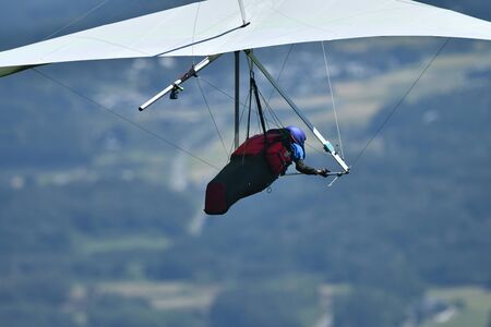 Take off hang glider