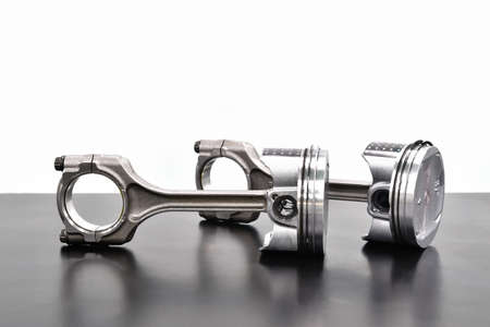 Pistons in automobile enginesの写真素材