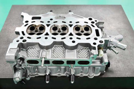 Cylinder head under repair