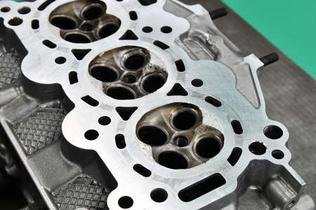 Cylinder head under repair
