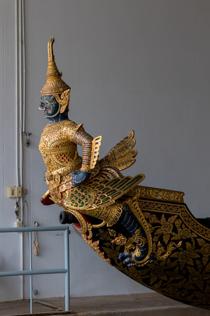 The royal barge is maintained in Royal Barges Museum in Bangkokのeditorial素材