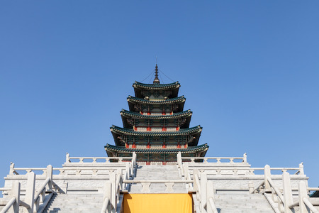 Korea National Folk Museum, Seoul, South Koreaのeditorial素材