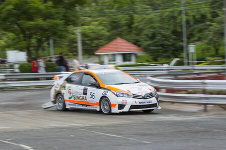 CHIANG MAI, THAILAND - SEPTEMBER 19: Racing cars in Toyota Motorsport on September 19,2016 in 700th Anniversary Stadium ,Chiang Mai,Thailand.のeditorial素材