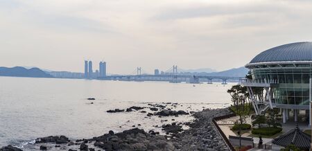 The Nurimaru APEC is located on Dongbaekseom island and built for the 2nd APEC Leaders' meeting in 2005.のeditorial素材