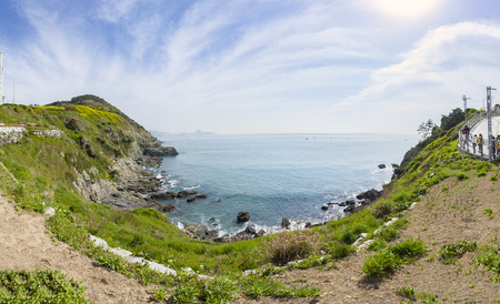 Songdo beach in Busan, Geobukseom Island, Korea.のeditorial素材