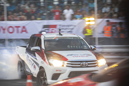 CHIANG MAI, THAILAND - MAY 20: Racing cars in Toyota Motorsport on May 20,2018 in 700th Anniversary Stadium ,Chiang Mai,Thailand.のeditorial素材