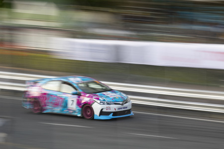 CHIANG MAI, THAILAND - MAY 20: Racing cars in Toyota Motorsport on May 20,2018 in 700th Anniversary...