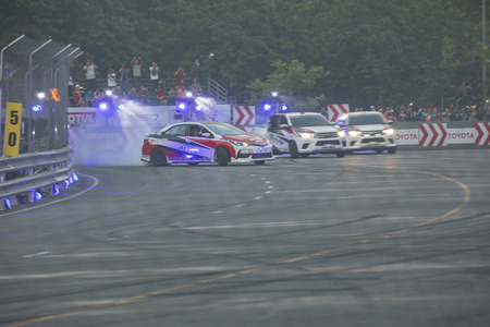 CHIANG MAI, THAILAND - MAY 20: Racing cars in Toyota Motorsport on May 20,2018 in 700th Anniversary Stadium ,Chiang Mai,Thailand.のeditorial素材