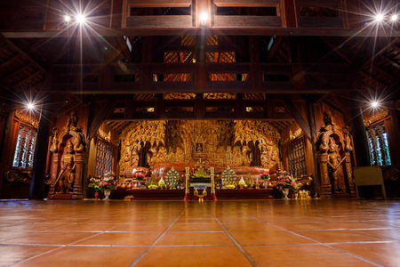 Wat Luang Khun Win is located at Mae Win, Mae Wang District, Chiang Mai Province. It is a temple that is ancient and older than a hundred years. There is a very historical history,のeditorial素材