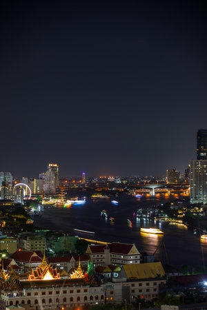 The topview of Bangkok cityscape thailandの写真素材